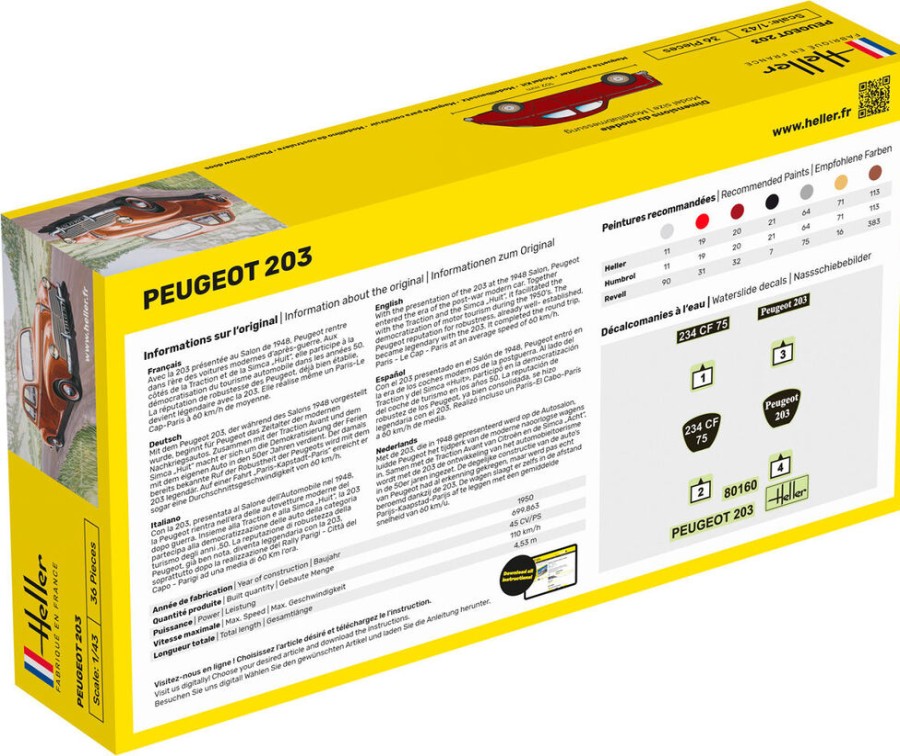 Vehicles Heller | Starter Kit Peugeot 203 (56160)