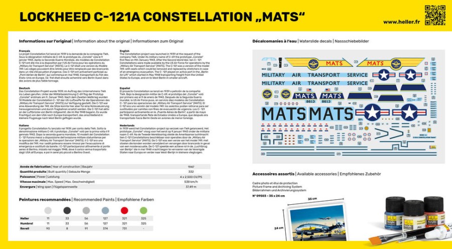 Aviation Heller | Starter Kit C-121A Constellation "Mats" (56382)