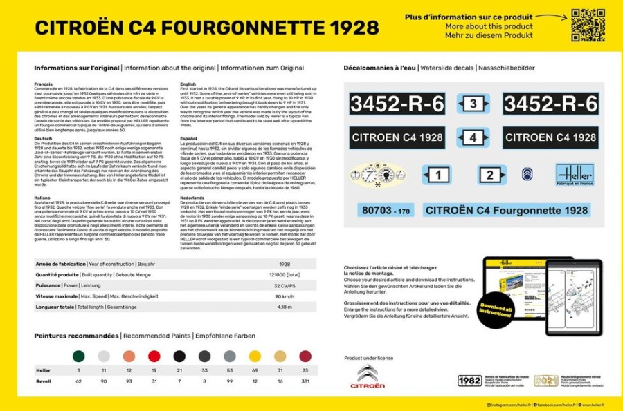 Vehicles Heller | Starter Kit Citroen C4 Fourgonnette 1926 (56703)