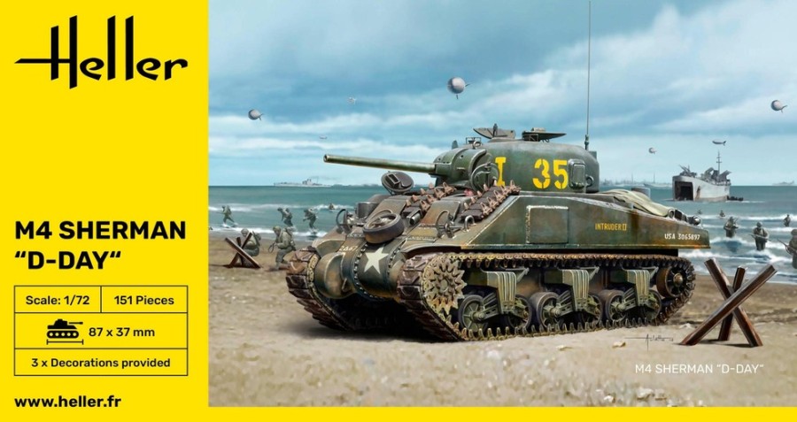 Vehicles Heller | M4 Sherman D-Day (79892)