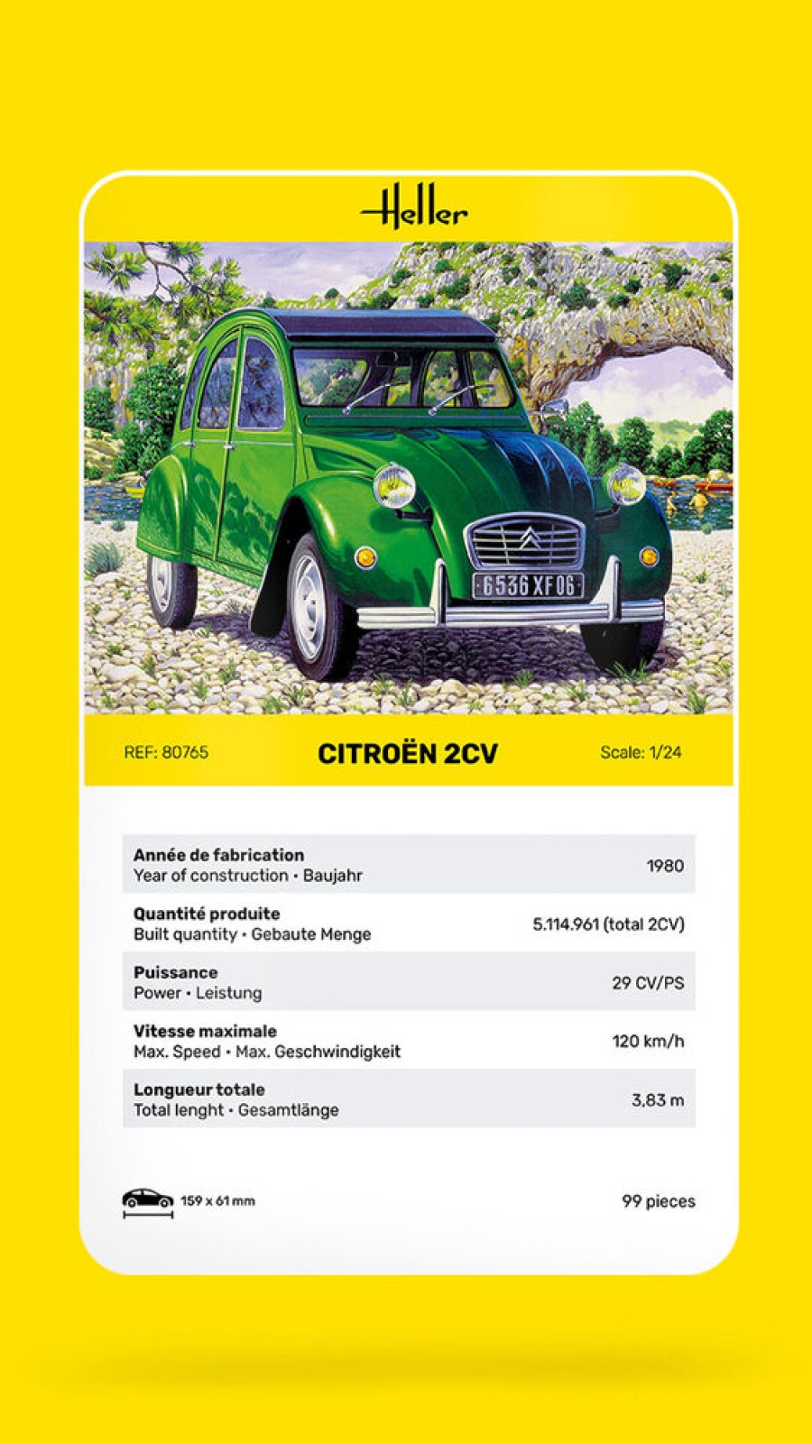 Vehicles Heller | Citroen 2 Cv (80765)