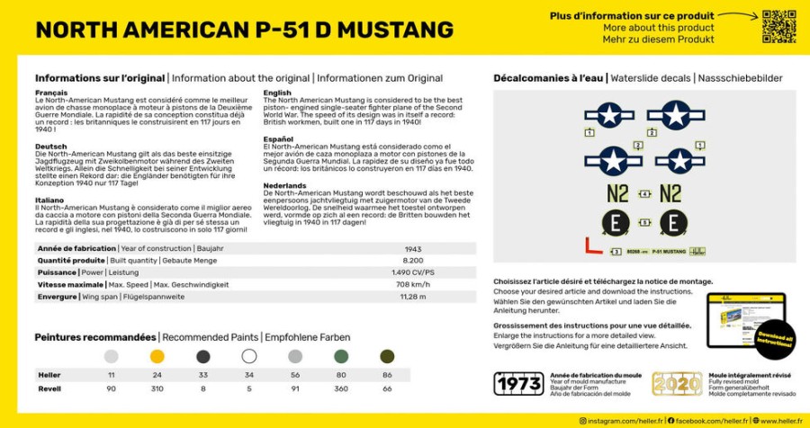 Aviation Heller | P-51 Mustang (80268)