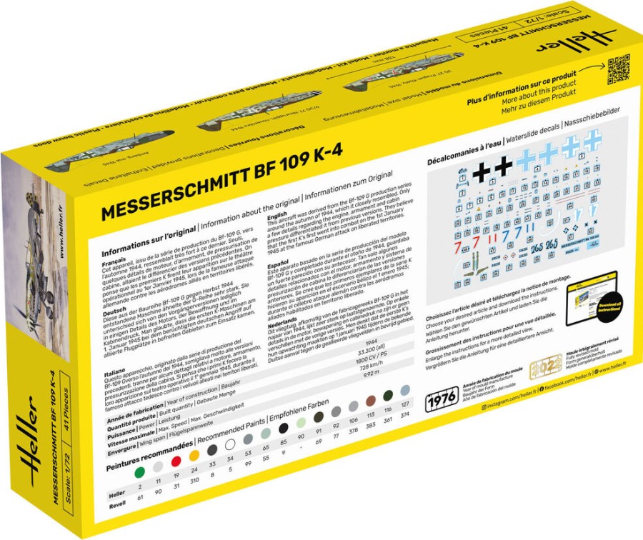 Aviation Heller | Starter Kit Messerschmitt Bf 109 K-4 (56229)