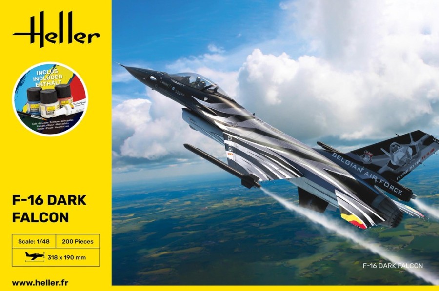 Aviation Heller | Starter Kit F-16 Dark Falcon (35411)