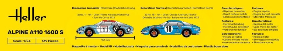 Vehicles Heller | Starter Kit Alpine A110 (1600) (56745)