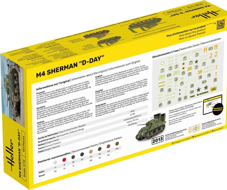 Vehicles Heller | Starter Kit M4 Sherman D-Day (56892)