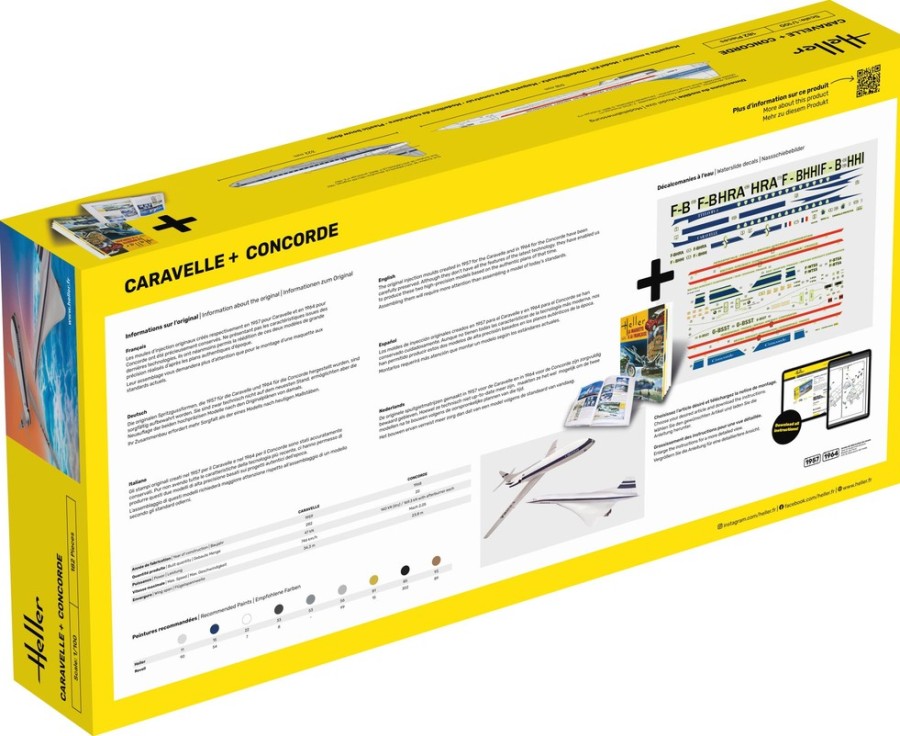Aviation Heller | Starter Kit Caravelle + Concorde (52333)