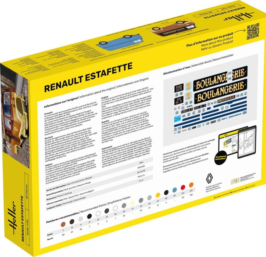 Vehicles Heller | Starter Kit Renault Estafette New Mould (56743)