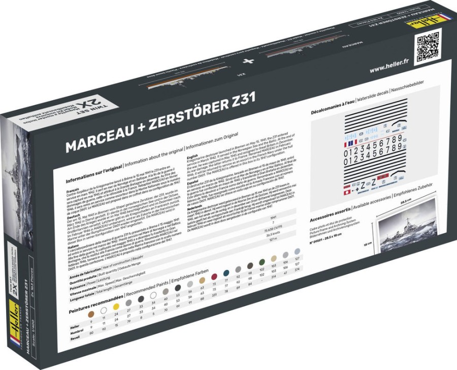 Shipping Heller | Starter Kit Marceau + Zerstorer Z31 Twinset (55009)