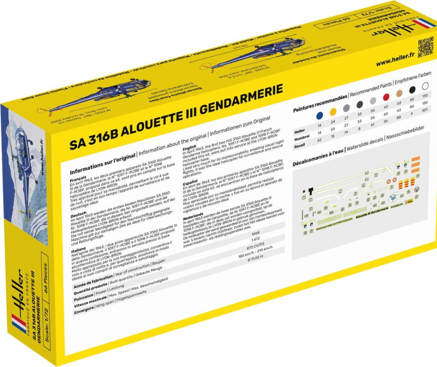 Aviation Heller | Starter Kit Sa 316 Alouette Iii Gendarmerie (56286)