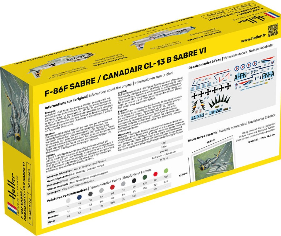 Aviation Heller | Starter Kit F-86F Sabre / Canadair Cl-13 B Sabre Vi (56277)