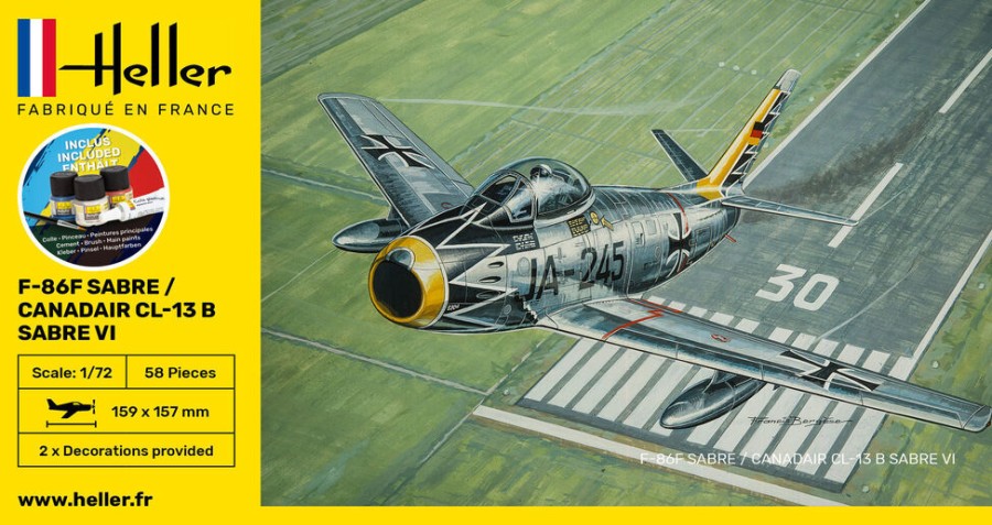 Aviation Heller | Starter Kit F-86F Sabre / Canadair Cl-13 B Sabre Vi (56277)