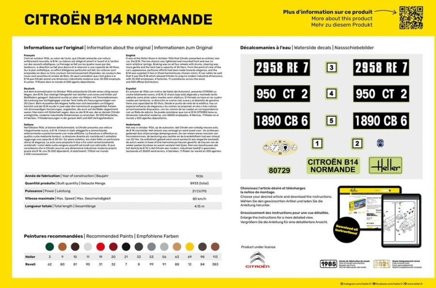 Vehicles Heller | Starter Kit Citroen B14 Normande (56729)