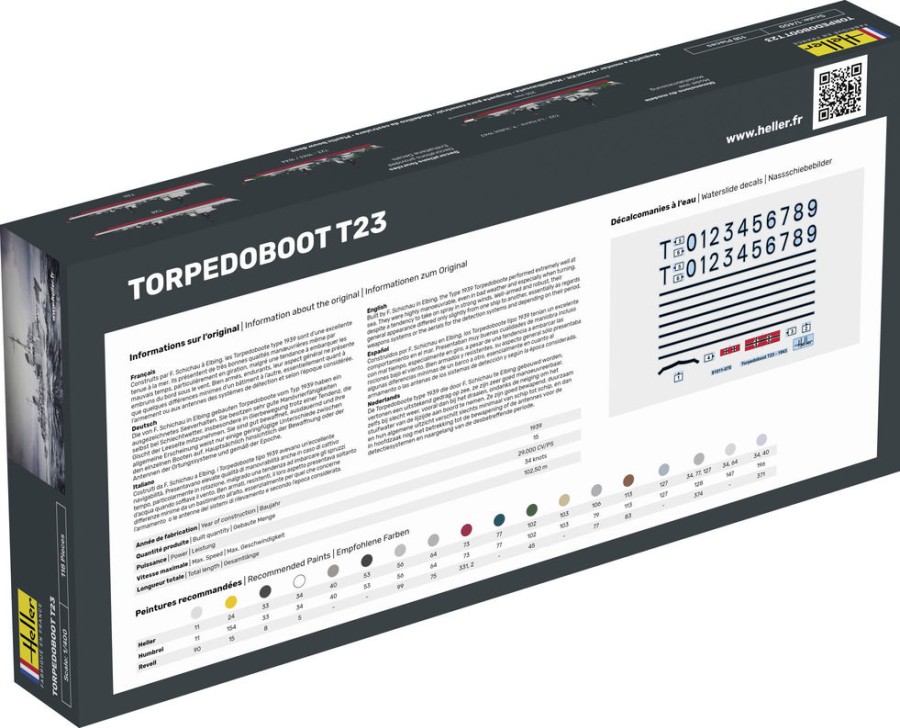 Shipping Heller | Starter Kit Torpedoboot T23 (57011)