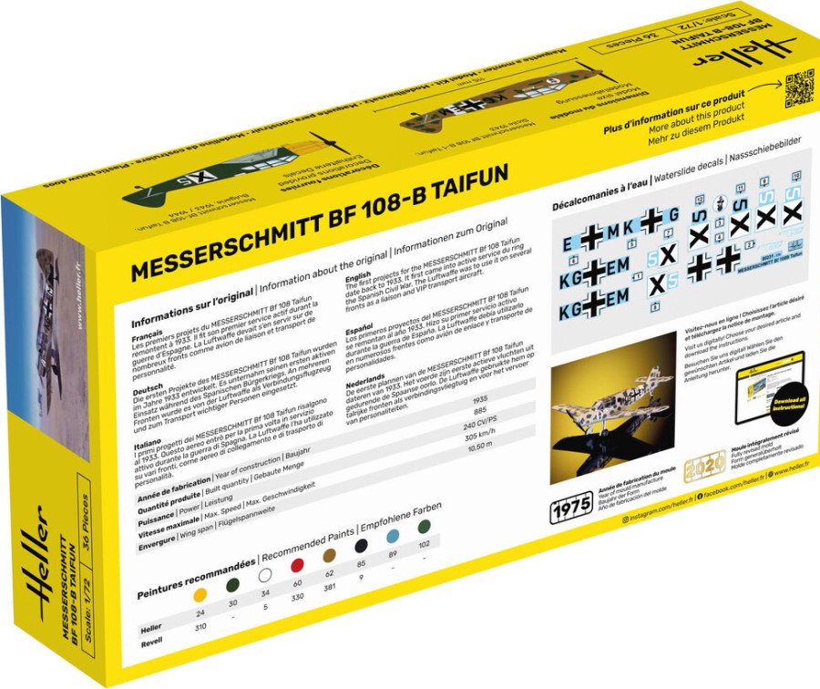 Aviation Heller | Starter Kit Messerschmitt Bf 108 B Taifun (56231)