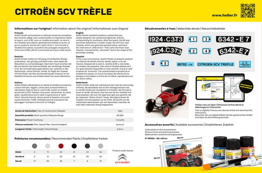 Vehicles Heller | Starter Kit Citroen Trefle (56702)