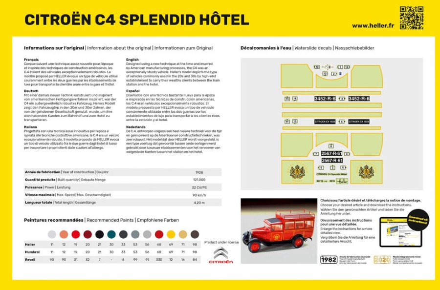 Vehicles Heller | Citroen C4 "Splendid Hotel (80713)