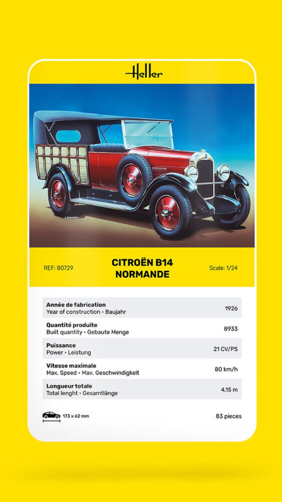 Vehicles Heller | Citroen B14 Normande (80729)