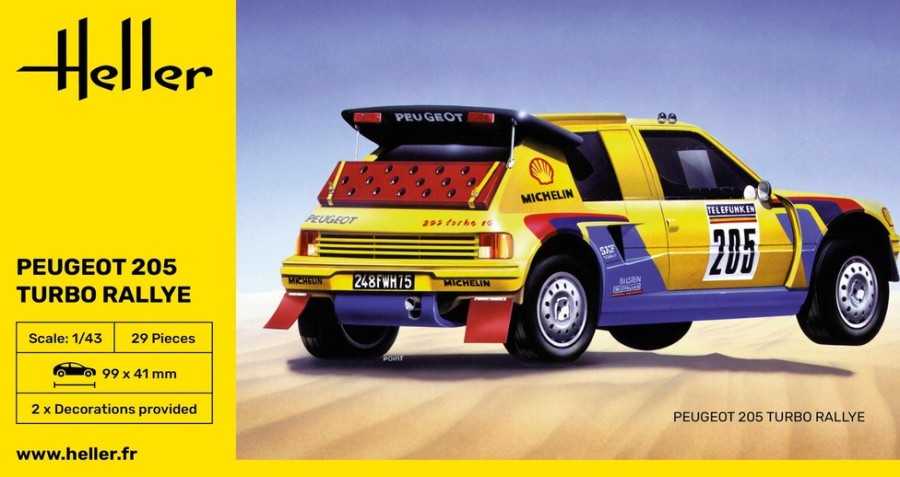 Vehicles Heller | Peugeot 205 Turbo Rally (80189)