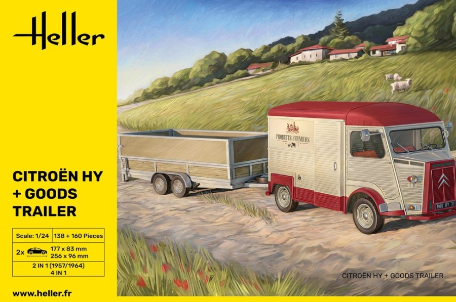 Vehicles Heller | Citroen Hy + Goods Trailer (50331)