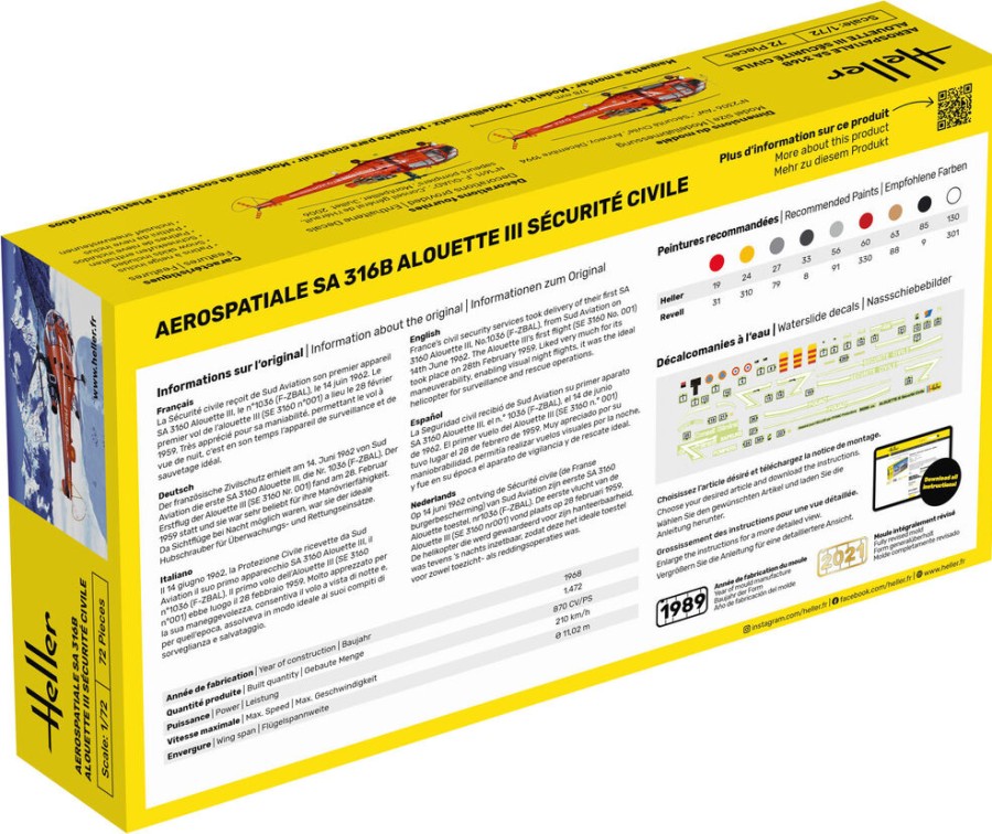Aviation Heller | Alouette Iii Securite Civile (80289)