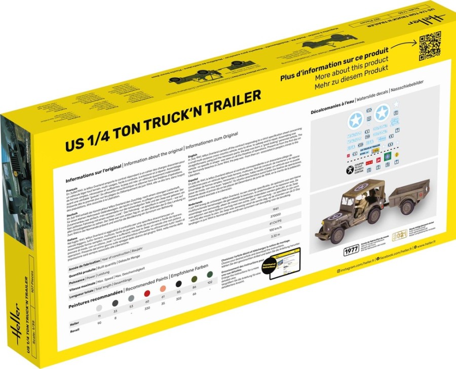 Figures Heller | Starter Kit Us 1/4 Ton Truck 'N Trailer (57105)