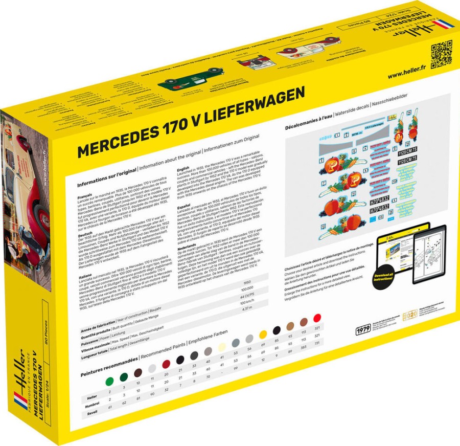 Vehicles Heller | Starter Kit Mb 170 Lieferwagen (56736)