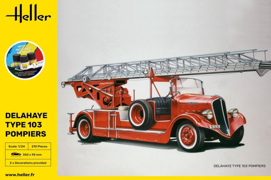 Vehicles Heller | Starter Kit Delahaye Type 103 Pompiers (56780)