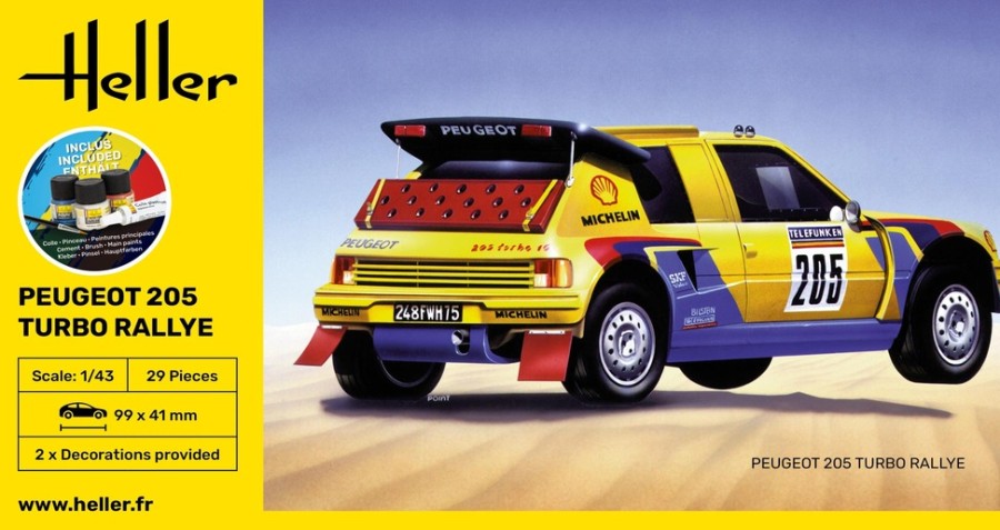 Vehicles Heller | Starter Kit Peugeot 205 Turbo Rally (56189)